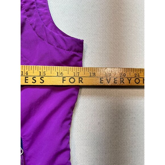 Eddie Bauer Womens Zip Up Hiking Cardigan Hooded Vest Size Small Purple Zip - Picture 9 of 11